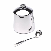 Frieling, Sugar Bowl, 18/10 S/S, w/Lid and Spoon, 10 oz