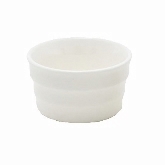 FOH, Ramekin/Cup, 3 oz, 2 3/4" dia. x 1 1/2", Tall, Porcelain, White, Euro