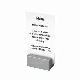 FOH Menu/Sign Holder, Brushed Finish