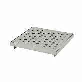 FOH Drip Tray, 6" sq x 1/2", Footed, S/S
