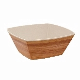 FOH Mod Bowl, Square, Platewise, Biodegradable, Natural Bamboo, 72 oz