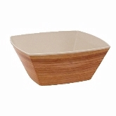 FOH Mod Bowl, Square, Platewise, Biodegradable, Natural Bamboo, 104 oz