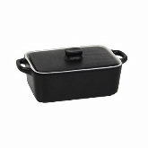 FOH, Rectangular Ovenware Dish, Kiln, Black, w/Lid, 10 oz