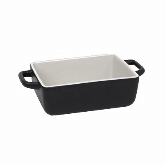 FOH, Rectangular Ovenware Dish, Kiln, Black, w/o Lid, 16 oz