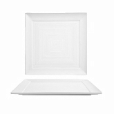 FOH Plate, Square, Spiral, 10"