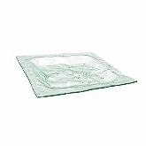 FOH Plate, 16", Square, Clear, Arctic