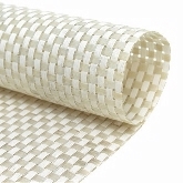 FOH Placemat, 16", Basketweave, White, Metroweave