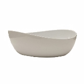 G.E.T., Oval Bowl, 6 qt, 16 3/4" x 10", American White, Osslo, Melamine