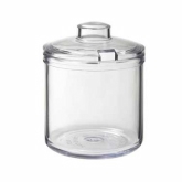 G.E.T. Condiment Jar & Cover, 8 oz Plastic, Clear