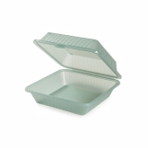 G.E.T., Food Container, Eco-Takeouts, Jade, Ridges, 1 Compartment, 9" x 9" x 3 1/2"