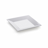 G.E.T., Square Plate, Siciliano, White, Melamine, 6" x 6"