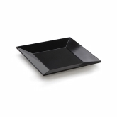 G.E.T., Square Plate, Siciliano, Black, Melamine, 8" x 8"