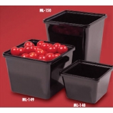 G.E.T. 2 qt Black Melamine Salad Crock