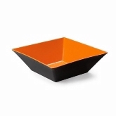 G.E.T., Square Bowl, 12.80 qt, Brasilia, Orange/Black, Melamine