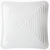 G.E.T., Square Plate, Milano, White, Melamine, 11 3/4"