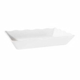 G.E.T. 14" Rectangular White Melamine Bake & Brew/ Tray, Milano