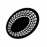 G.E.T. Bread & Bun Basket, Oval, Plastic, Black
