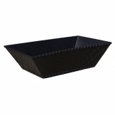 G.E.T. Basket, 8", Rectangular w/ Base, Black