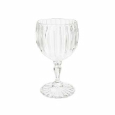 G.E.T., Fluted Wine Glass, 8 oz, 5 3/4" T, SAN Plastic