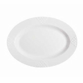 G.E.T. Milano, Platter, Oval, 21", Melamine, White