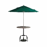 Grosfillex, Windmaster Umbrella, 9 ft, Forest Green