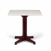 Grosfillex Inc., Exterior Table Top, Tokyo Stone, w/o Umbrella Hole, 24" x 32"