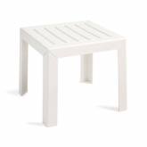 Grosfillex Inc., Bahia Exterior Low/ Table, 16" Square, White