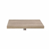 Grosfillex, VanGuard Rectangular Indoor Table Top, Weathered Oak, 24" x 30"