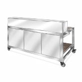 Eastern Tabletop, Hub Buffet Bar Kit, Portable Bar, Brushed Aluminum