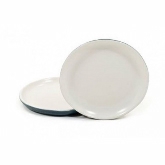 Catalina/Coors China, Coupe Plate, 6 1/2" dia., Pewter Grey