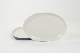 Catalina/Coors China, Oval Platter, 12" x 8 7/8", Studio Coupe, Light Gray