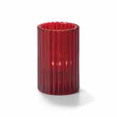 Hollowick Vertical Rod Cylinder Lamp, Ruby, Glass