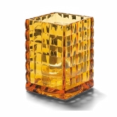 Hollowick, Optic Block Lamp, Amber, 2 5/8" x 2 5/8" x 3 3/4"