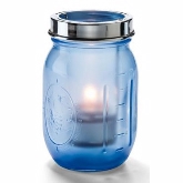 Hollowick, Glass Jar Only, Firefly, Satin Dark Blue