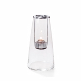 Hollowick Clear Lighthouse Lamp, Blown Glass, 4" dia.