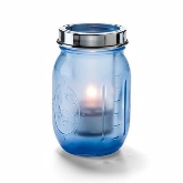 Hollowick, Glass Lamp w/Cradle Hanger, Firefly, Satin Dark Blue