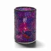 Hollowick, Crack Lamp, 3 1/8" dia. x 4 1/2", Blue/Purple