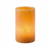 Hollowick Onyx Cylinder Lamp, One Piece, Solid Onyx