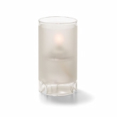 Hollowick Miniature Glass Cylinder Lamp, One Piece, Frosted