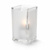 Hollowick Quad Votive Lamp, Clear Satin Panel