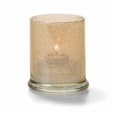 Hollowick Votive Lamp, Cylinder Style, Glass, Champagne Jewel