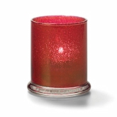 Hollowick Votive Lamp, Cylinder Style, Glass, Ruby Jewel