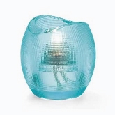 Hollowick, Tealight Holder, Pixel, Glass, Aqua, 3" H x 2 7/8" dia.