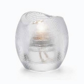 Hollowick, Tealight Holder, Pixel, Glass, Clear, 3" H x 2 7/8" dia.