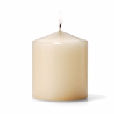 Hollowick, Select Wax Pillar Candle, Ivory, 3" dia. x 3"