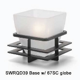 Hollowick, Frame, Wrought Iron, Black, Fits the Hollowick Quad Votive and Satin Crystal 67SC Globe