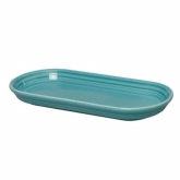 Homer Laughlin, Sandwich Plate, Bread, Turquoise, 12" x 5 3/4"