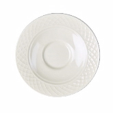 Homer Laughlin, Saucer, 5 5/8" dia., Kensington, Undecorated, White