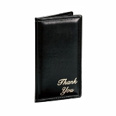 H Risch Inc., Thank You Check Presenter, 5" x 9", Black, Vinyl