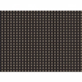 H Risch Inc., Rectangular Placemat, Black, Square Weave, 16" x 12"